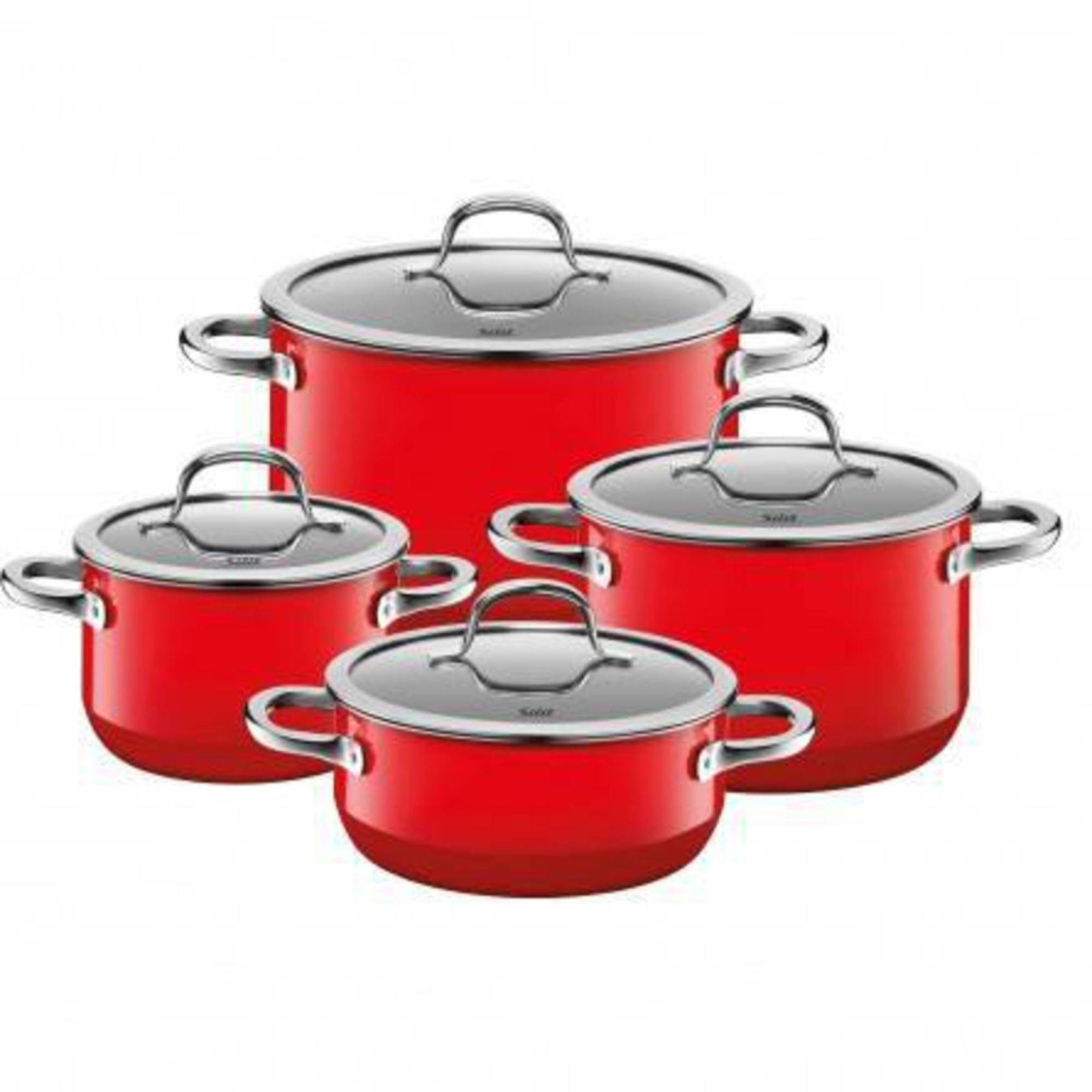 Silit Passion Red Cookware Set 4 Piece gallery detail image