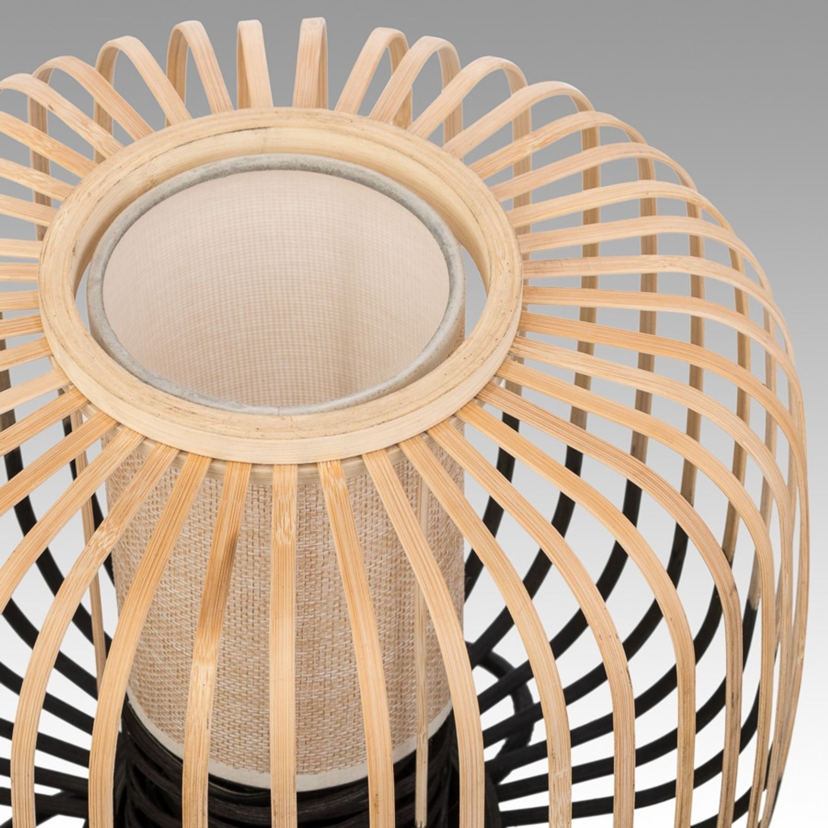 Pauanui Table Lamp 270 (Natural/Black) gallery detail image