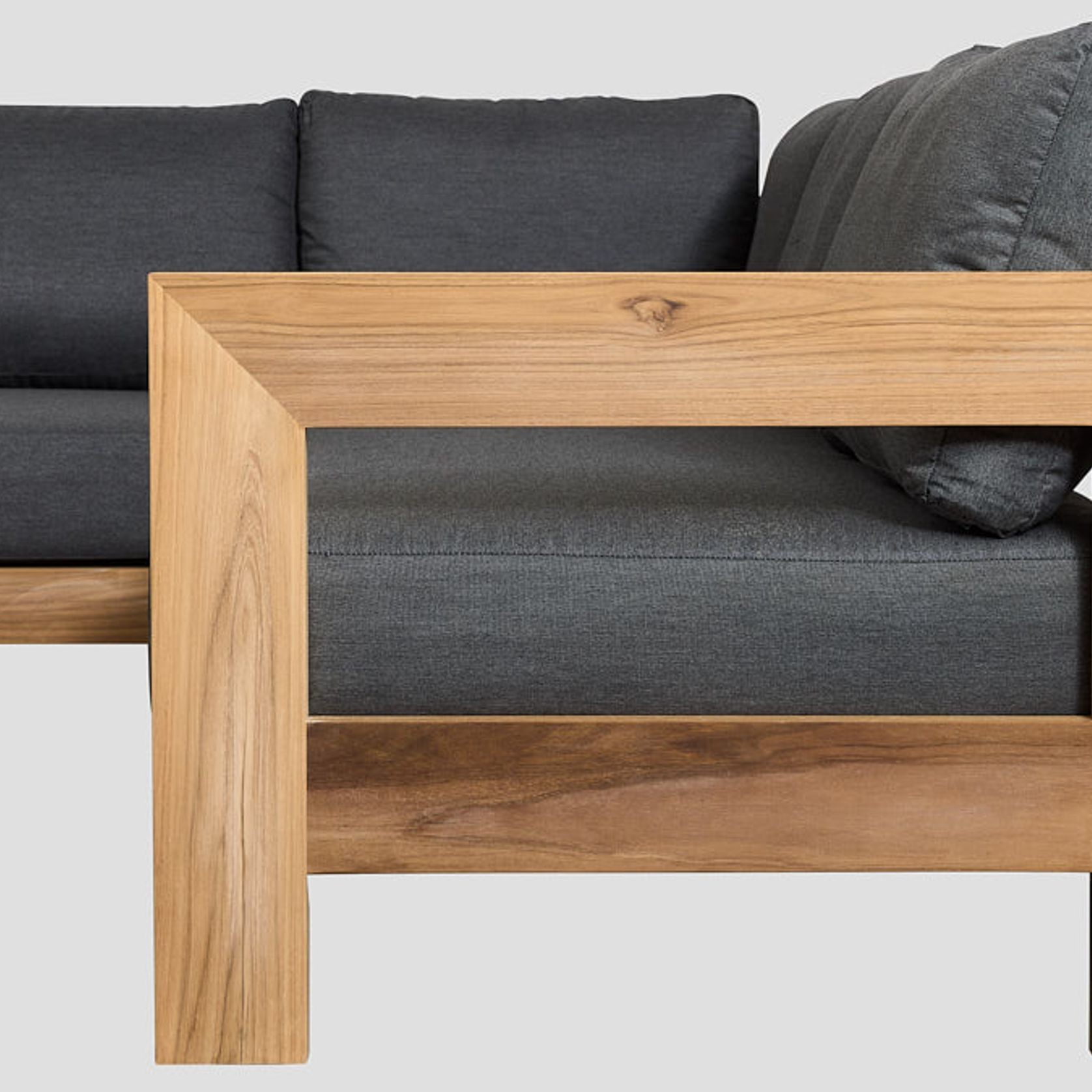 Pauanui Teak Double Left Arm Section gallery detail image