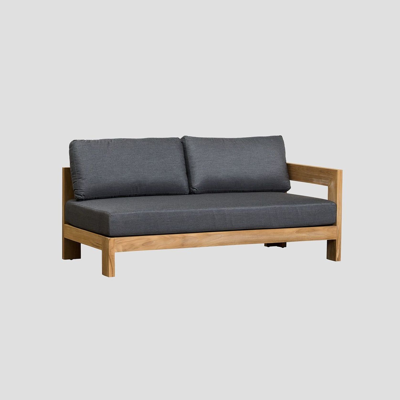 Pauanui Teak Double Left Arm Section gallery detail image
