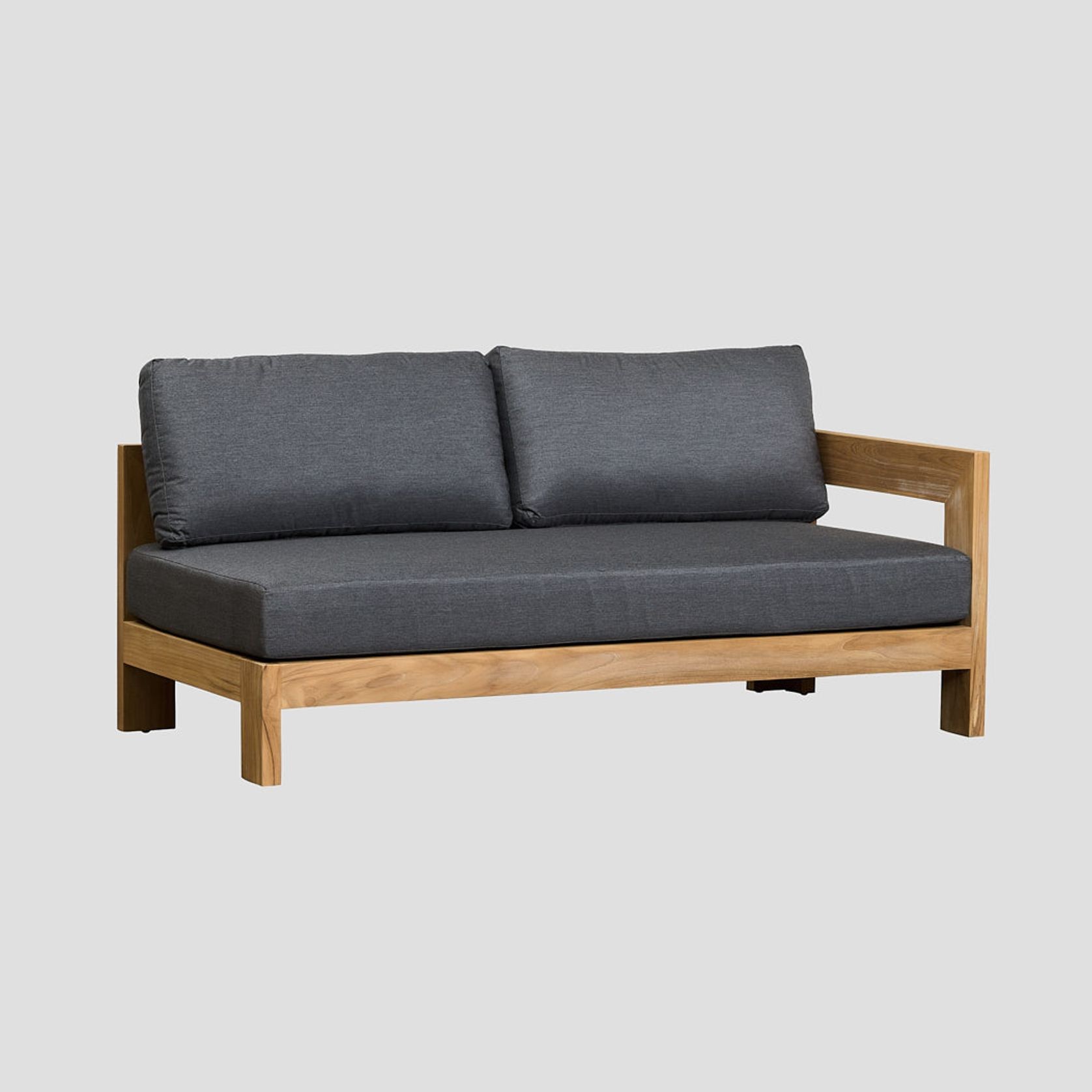 Pauanui Teak Double Left Arm Section gallery detail image