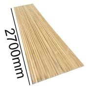 WOODFLEX Flexible Solid Paulownia Wood Slat Wall Panel - 2700mm x 600mm - Wave gallery detail image