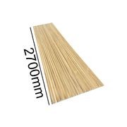 WOODFLEX Flexible Solid Paulownia Wood Slat Wall Panel - 2700mm x 600mm - Wave gallery detail image