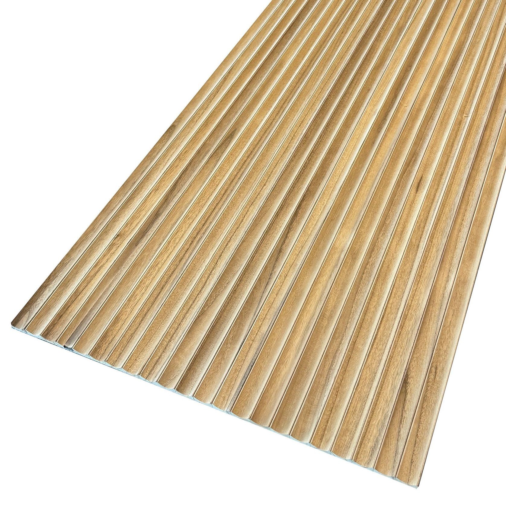 WOODFLEX Flexible Solid Paulownia Wood Slat Wall Panel - 2700mm x 600mm - Wave gallery detail image
