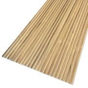 WOODFLEX Flexible Solid Paulownia Wood Slat Wall Panel - 2700mm x 600mm - Wave gallery detail image