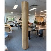 WOODFLEX Flexible Solid Paulownia Wood Slat Wall Panel - 2700mm x 600mm - Wave gallery detail image
