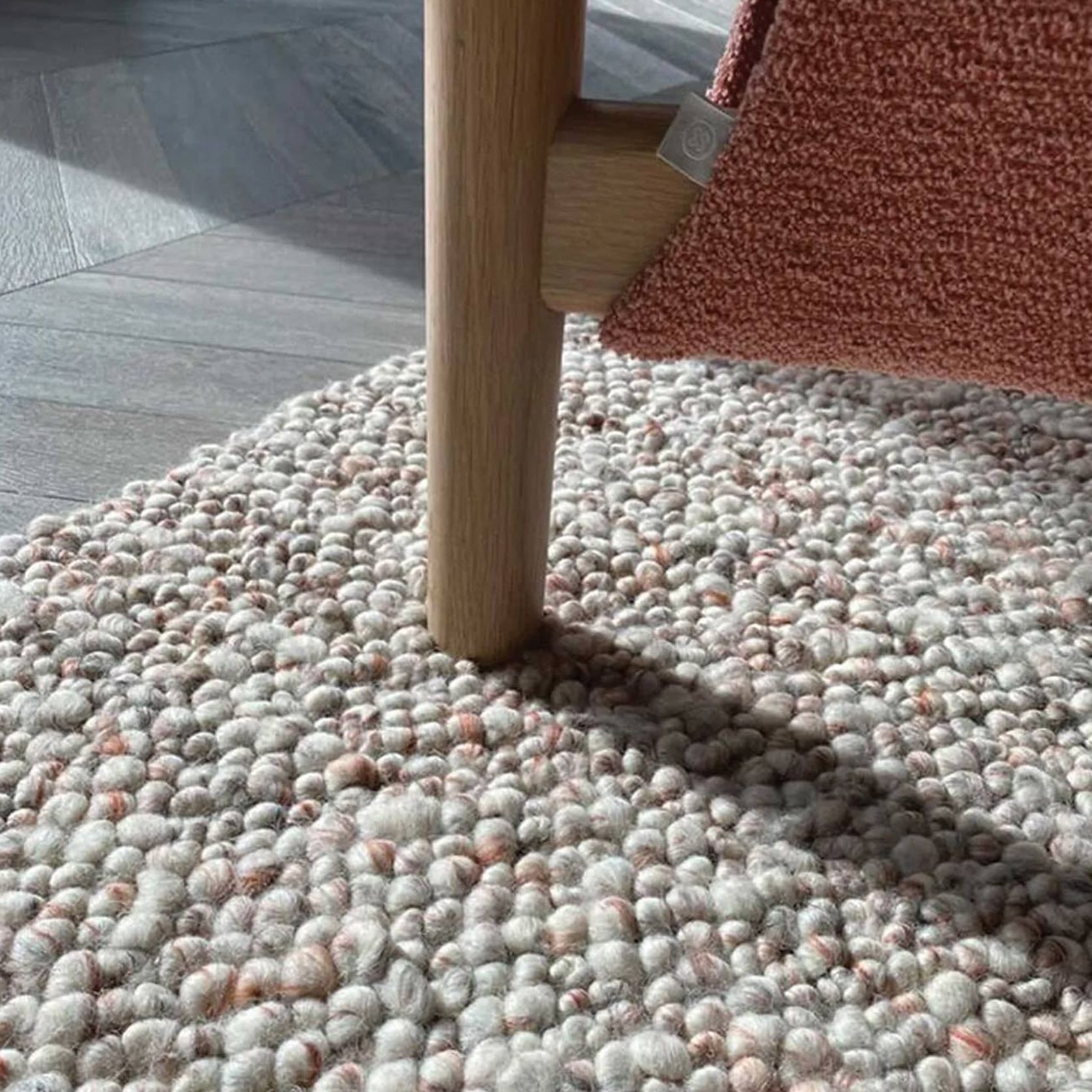 Tribe Home Pearle Rug - Coral | 100% Wool Rug gallery detail image