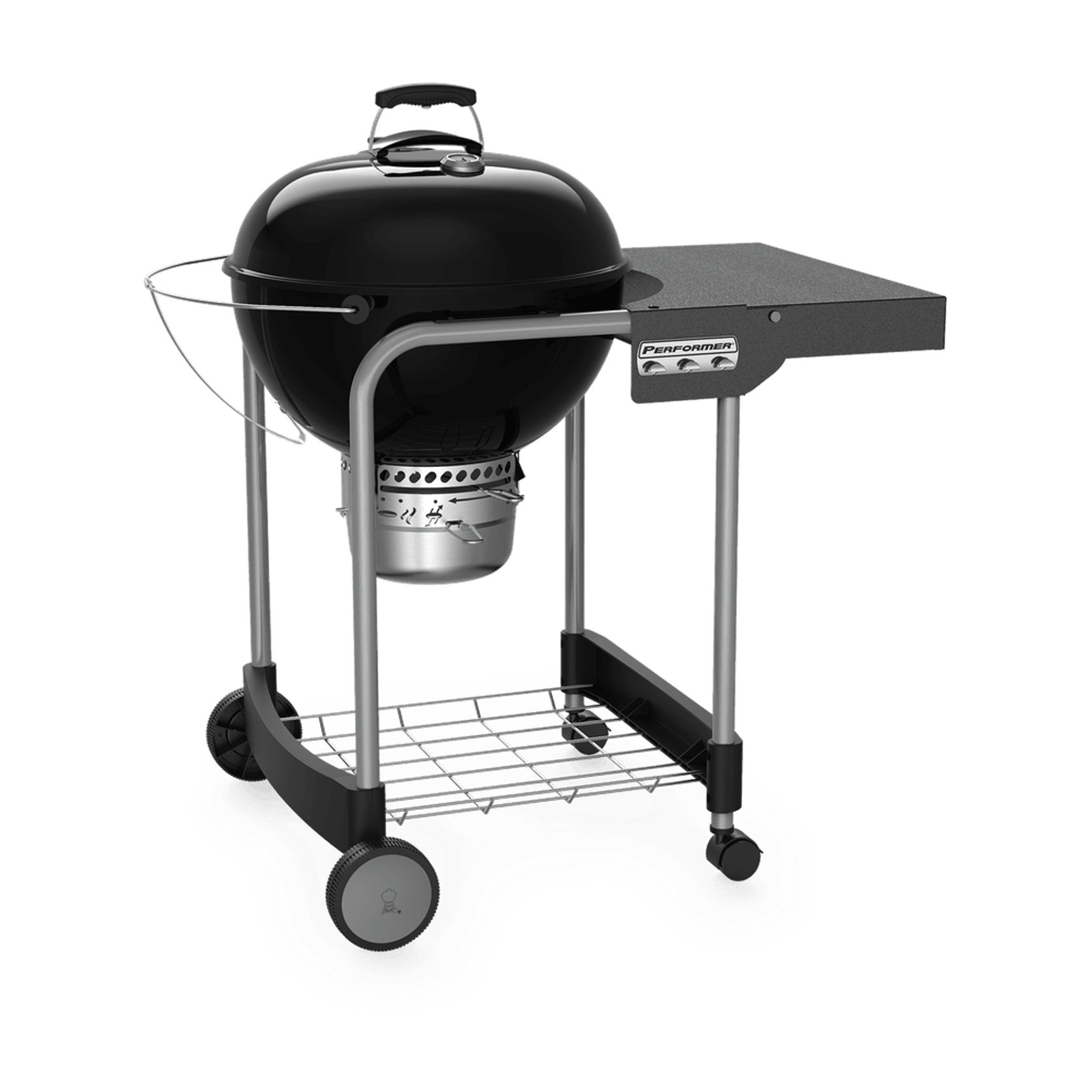 57cm Performer Kettle Black with GBS SS Grill gallery detail image