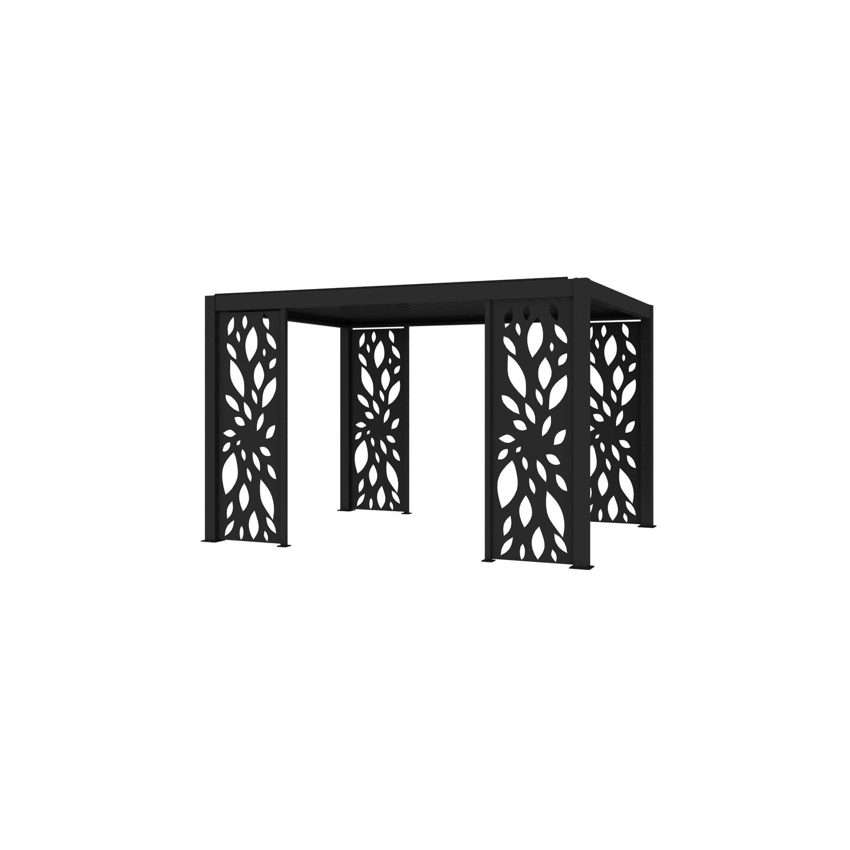 Atlantic & Caribbean Freestanding Pergola Patterned Privacy Panel gallery detail image