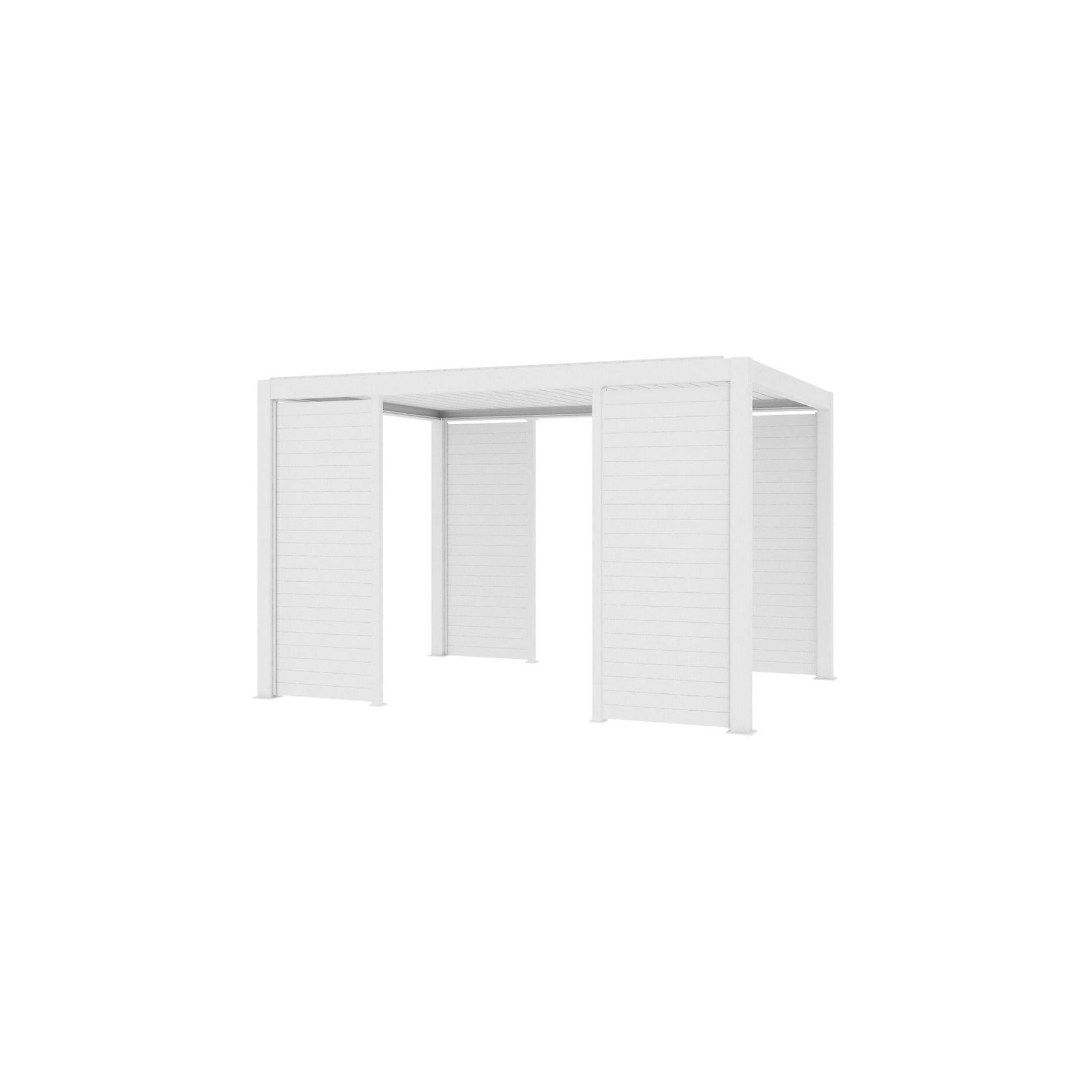 Atlantic & Caribbean Freestanding Pergola Tongue and Groove Privacy Screen gallery detail image