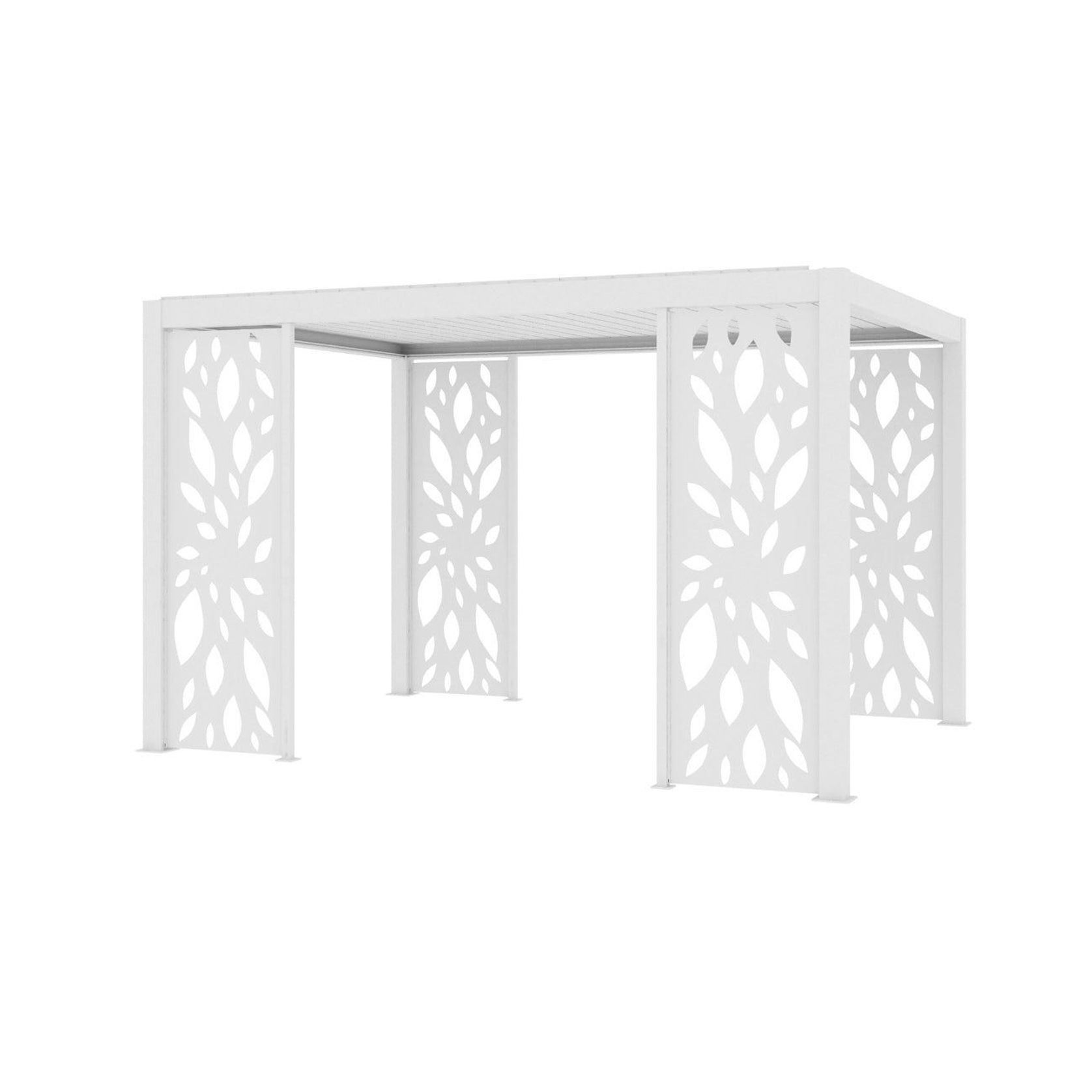Atlantic & Caribbean Freestanding Pergola Patterned Privacy Panel gallery detail image