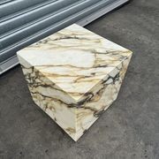 Cube Side Table - Viola Calacatta Marble | Natural Stone Co. gallery detail image