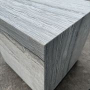 Cube Side Table - Veincut Blue Travertine | Natural Stone Co. gallery detail image