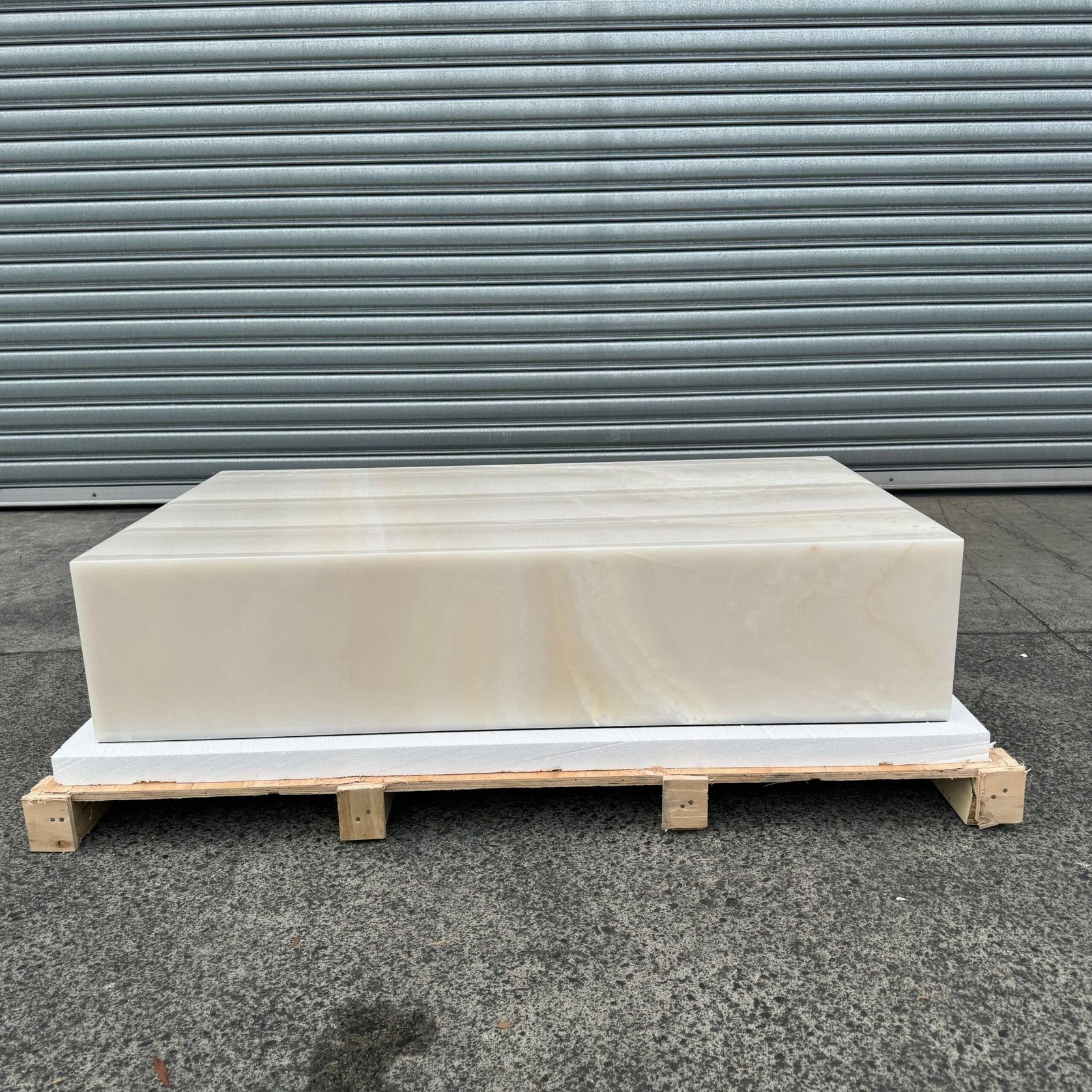 Block Coffee Table - White Onyx gallery detail image