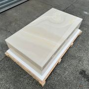 Block Coffee Table - White Onyx - Large | Natural Stone Co. gallery detail image