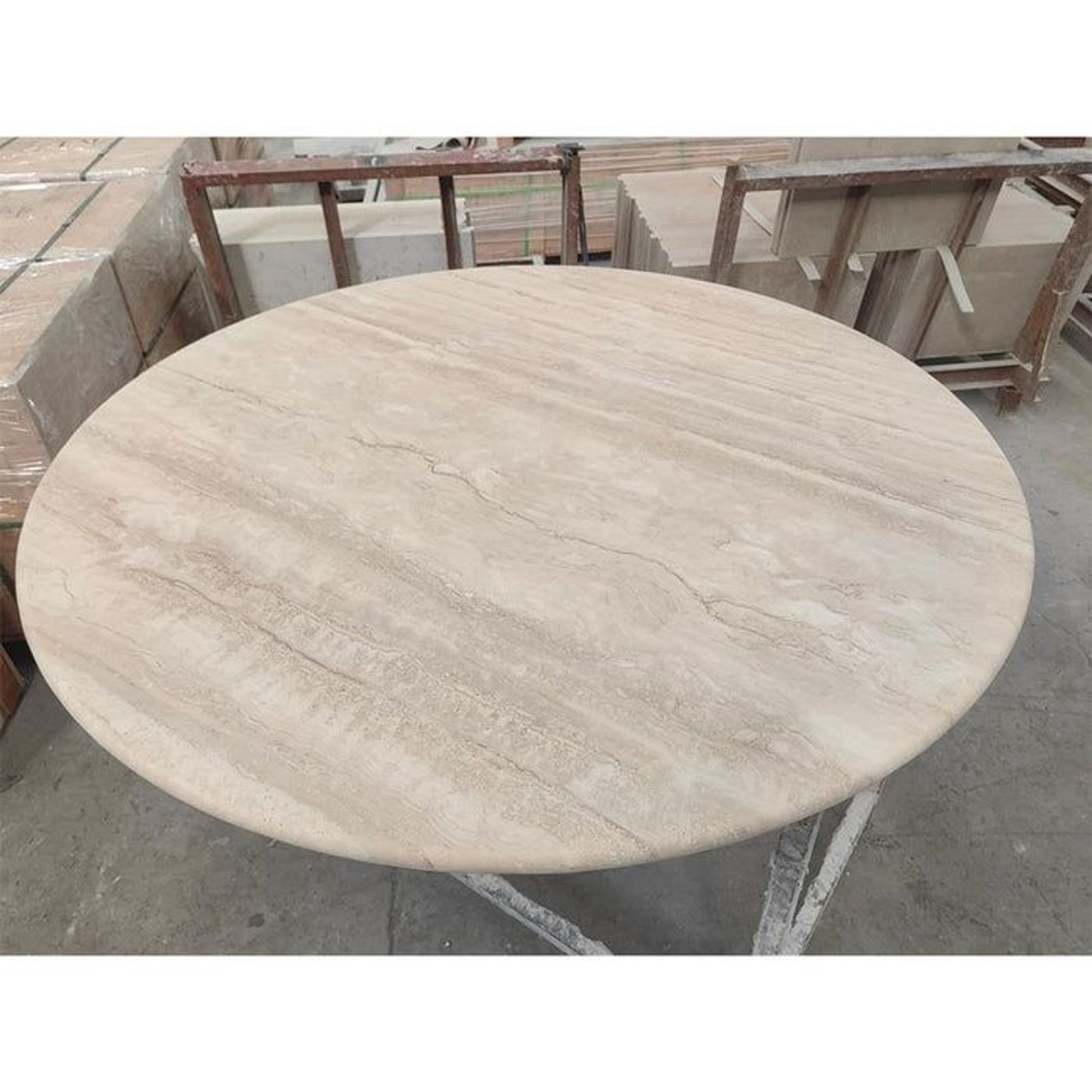 Court Dining Table - Italian Super White Travertine | Natural Stone Co. gallery detail image