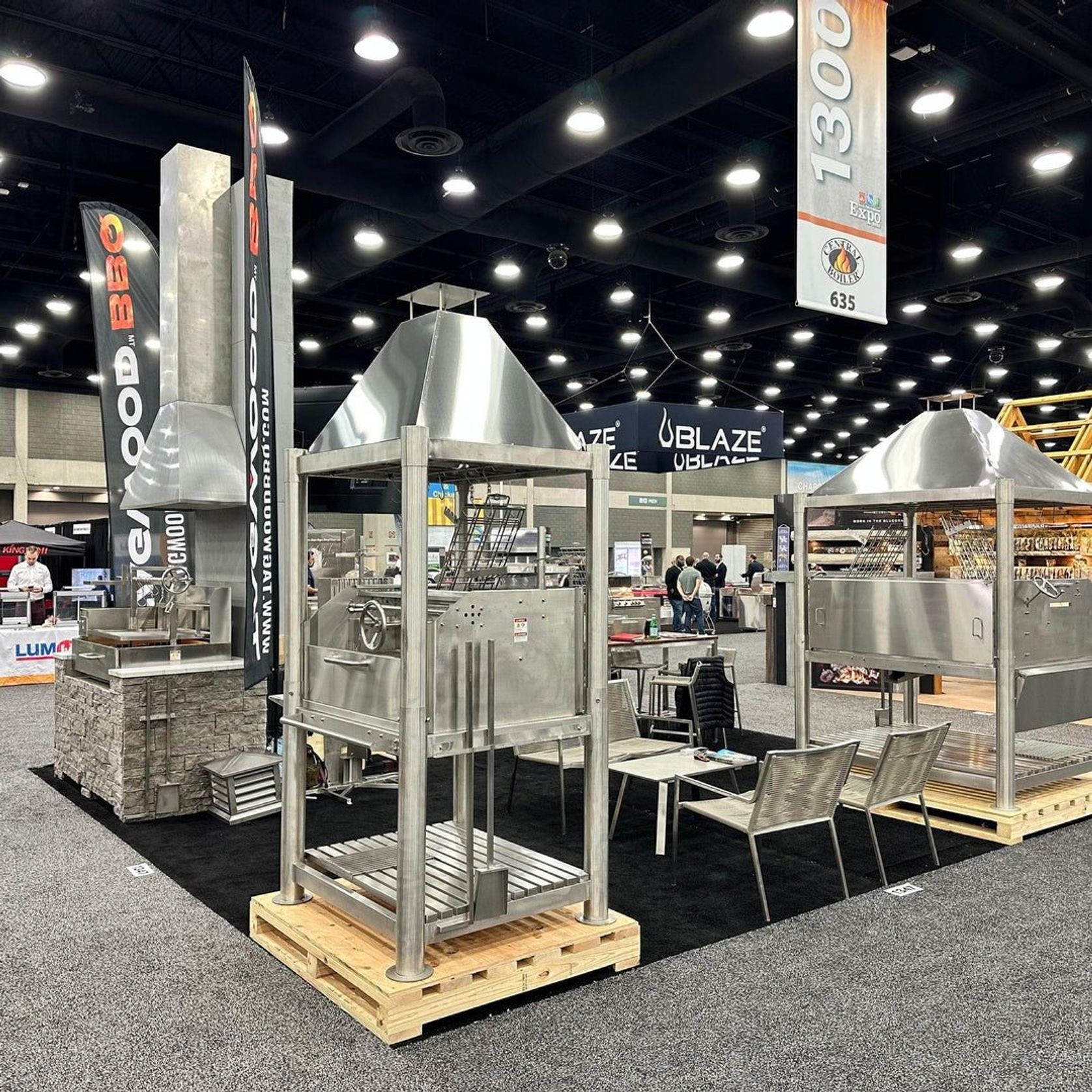 Tagwood BBQ XL Argentine Wood Fire & Charcoal Grill all Stainless Steel | BBQ22SS gallery detail image