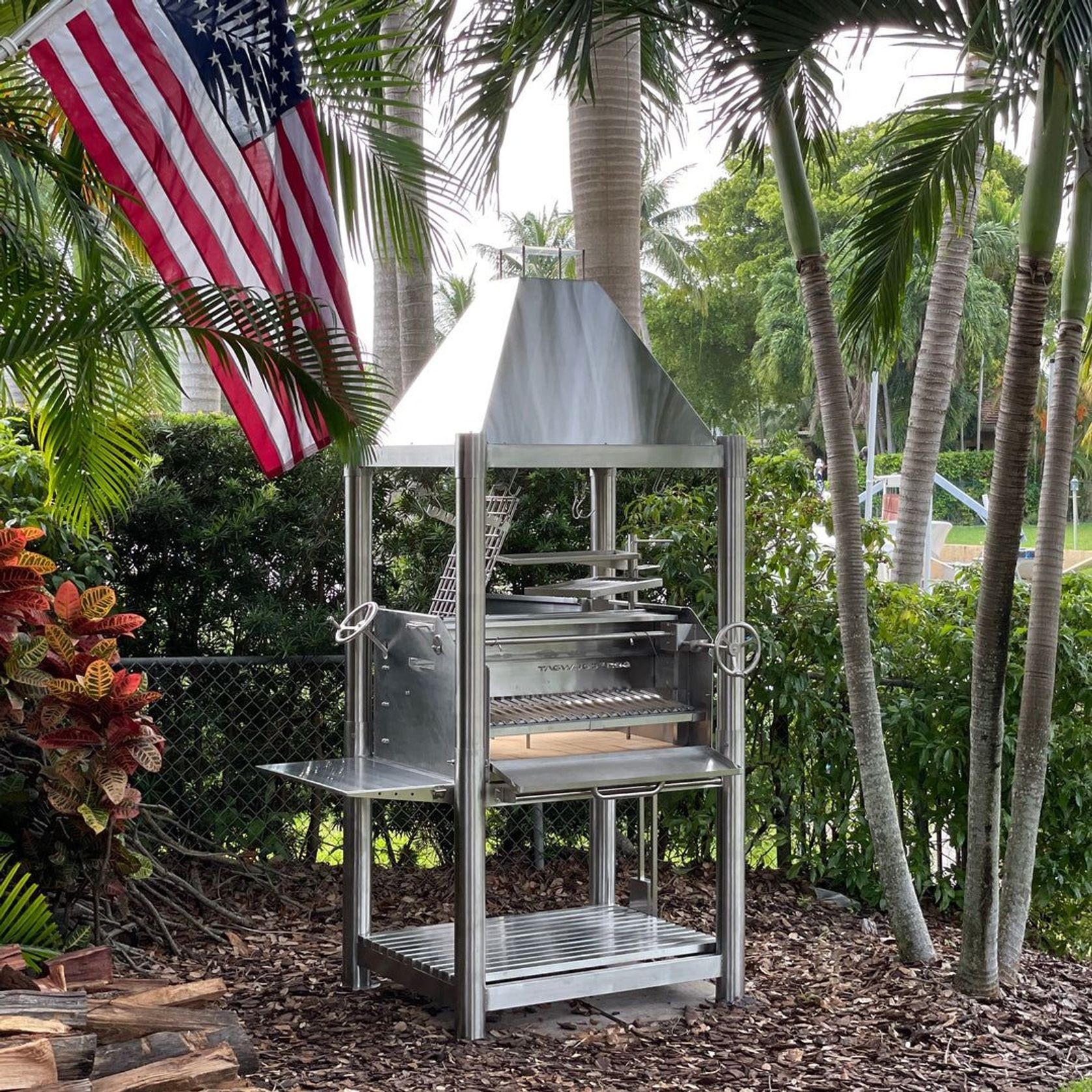 Tagwood BBQ Argentine Wood Fire & Charcoal Grill all Stainless Steel | BBQ02SS gallery detail image