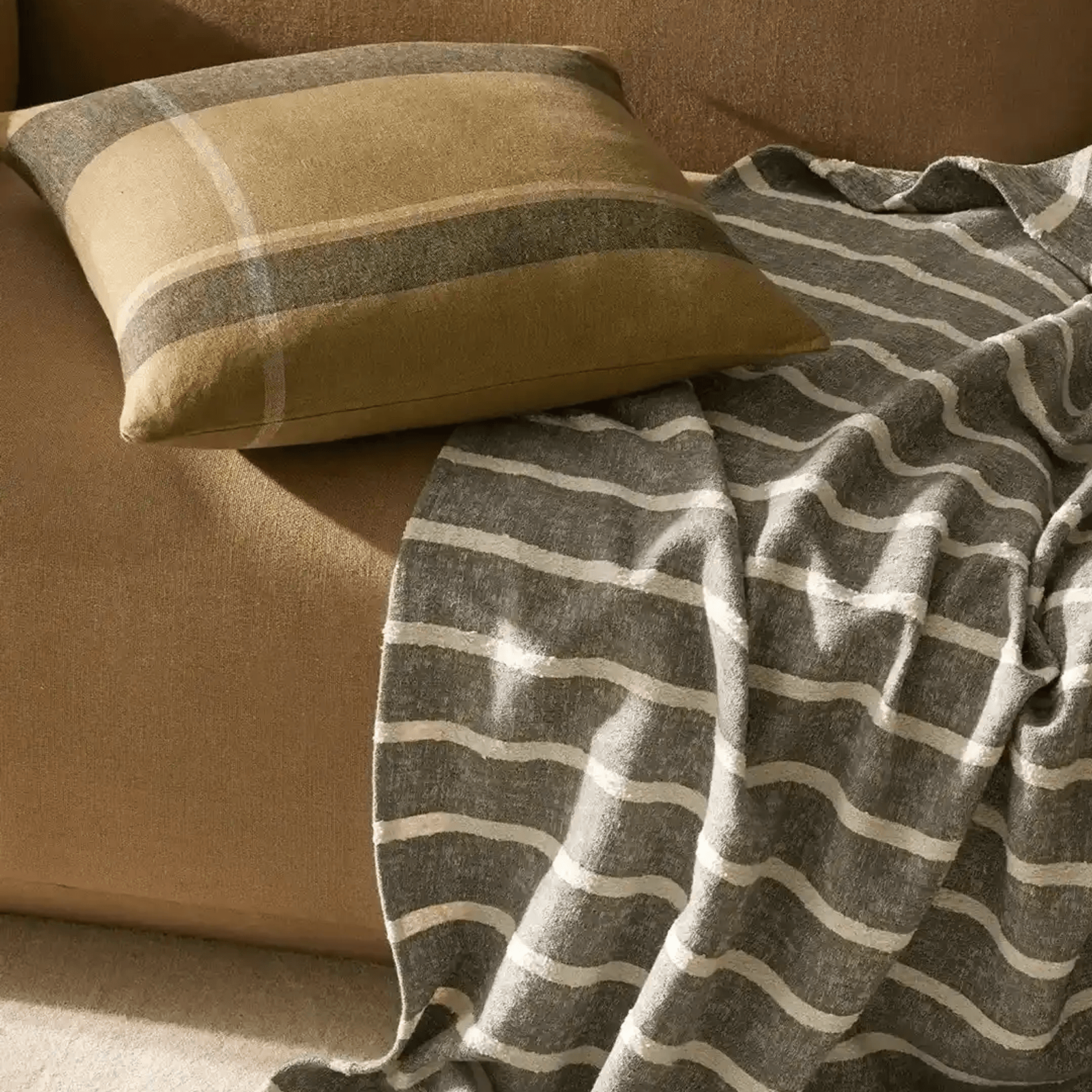 Weave Home Piazza Throw Blanket - Mineral gallery detail image
