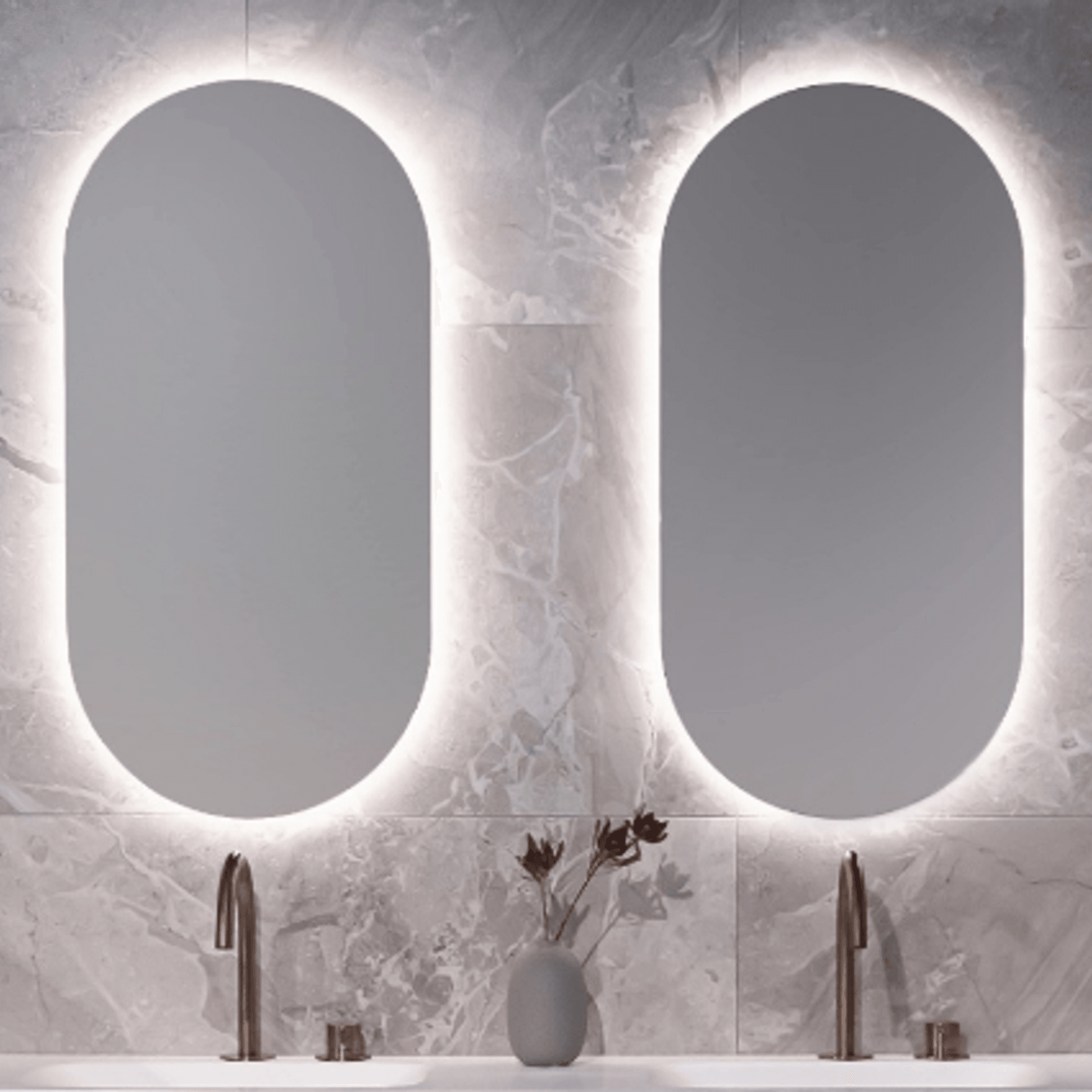 Nova Oval - LED Backlit Mirror gallery detail image