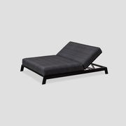 Piha Double Lounger - Black gallery detail image