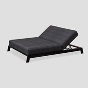 Piha Double Lounger - Black gallery detail image