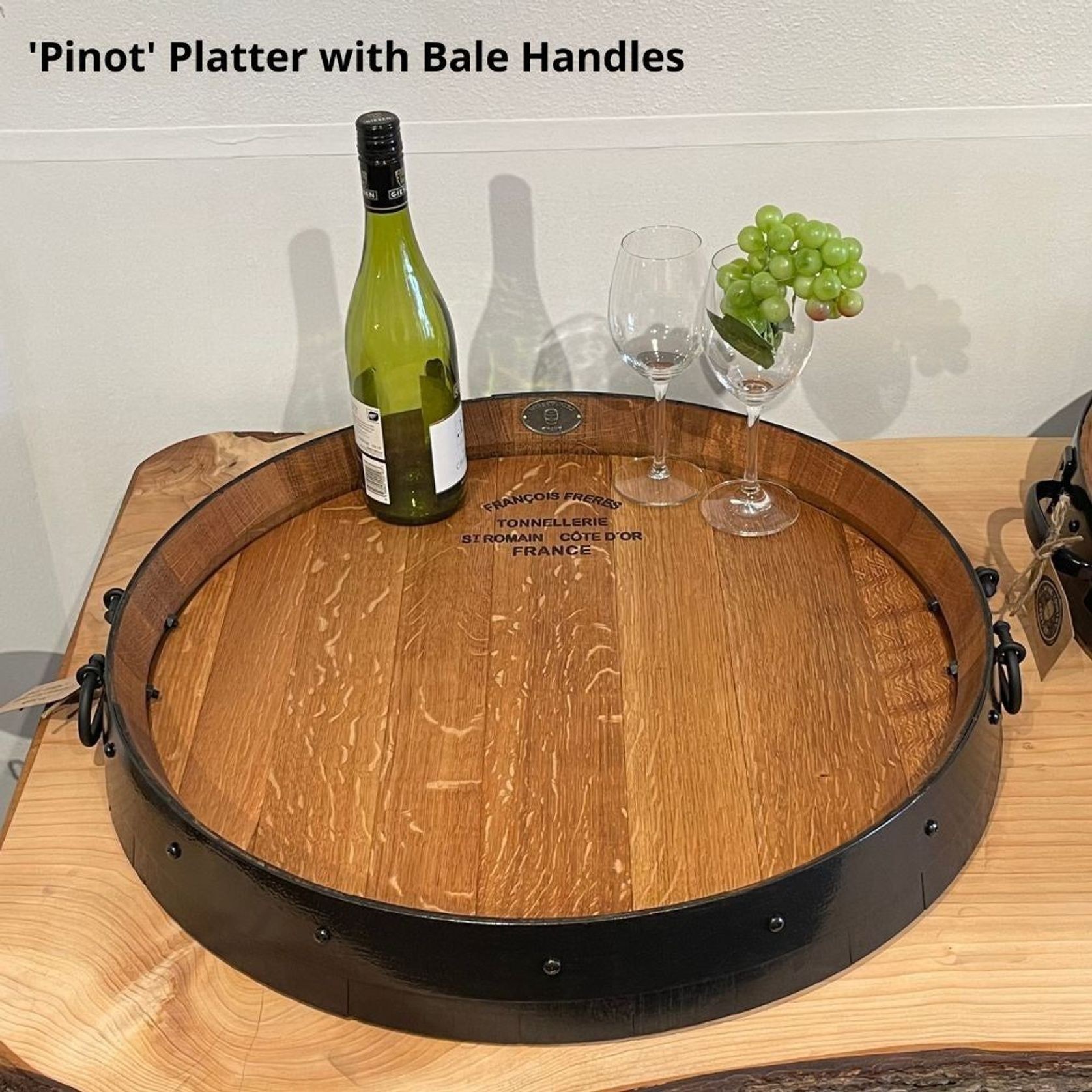 Pinot' Wine Barrel Platter gallery detail image