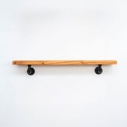 Rustic Pipe Bracket Shelf 130cm gallery detail image