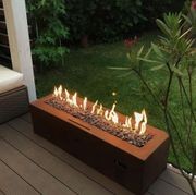 Planika Galio Corten Manual Linear Gas Pit Fire gallery detail image