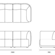 Plum 3 Seater Sofa gallery detail image