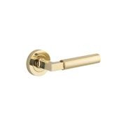 Iver Berlin Door Lever Handle on Round Rose Passage gallery detail image