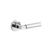 Iver Berlin Door Lever Handle on Round Rose Passage gallery detail image