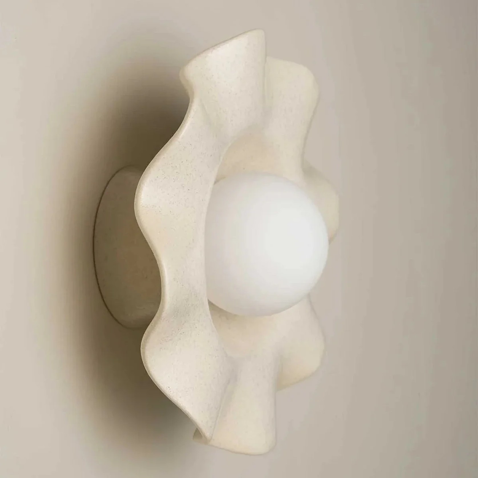 Ceramic Wall Pearl Sconce Light gallery detail image