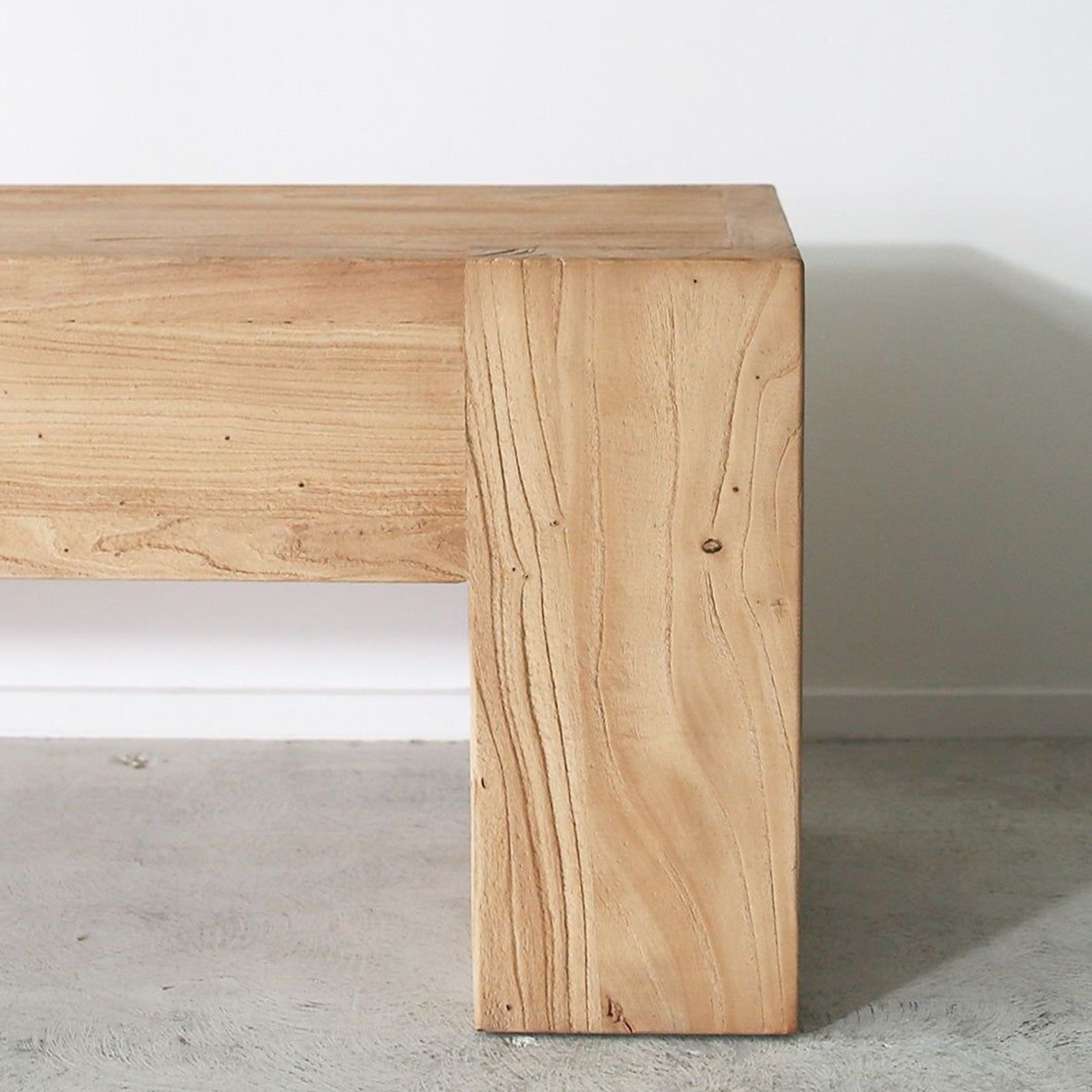 'Portinax' Reclaimed Elmwood Bench gallery detail image