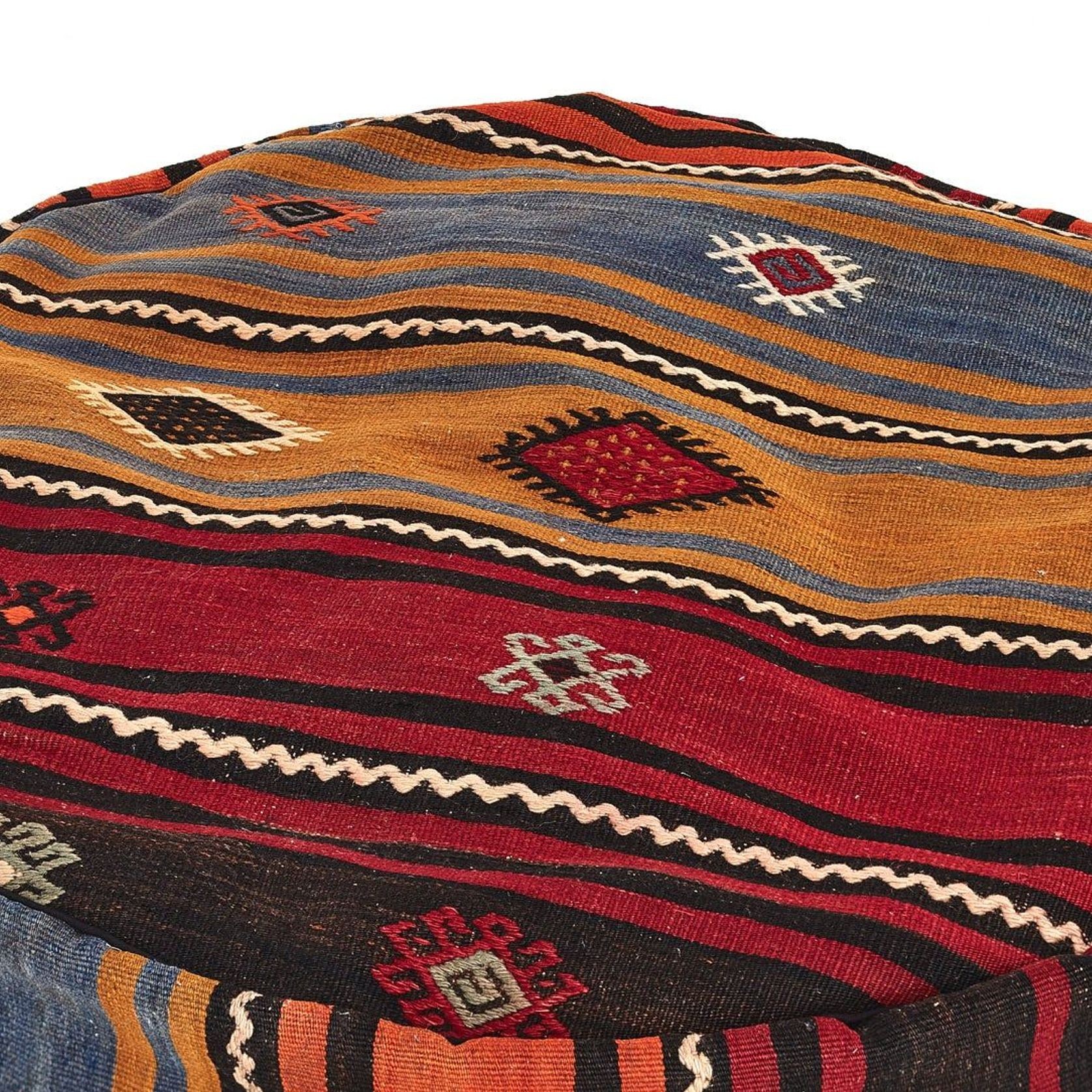 Kilim Rug Pouf Large ArchiPro NZ