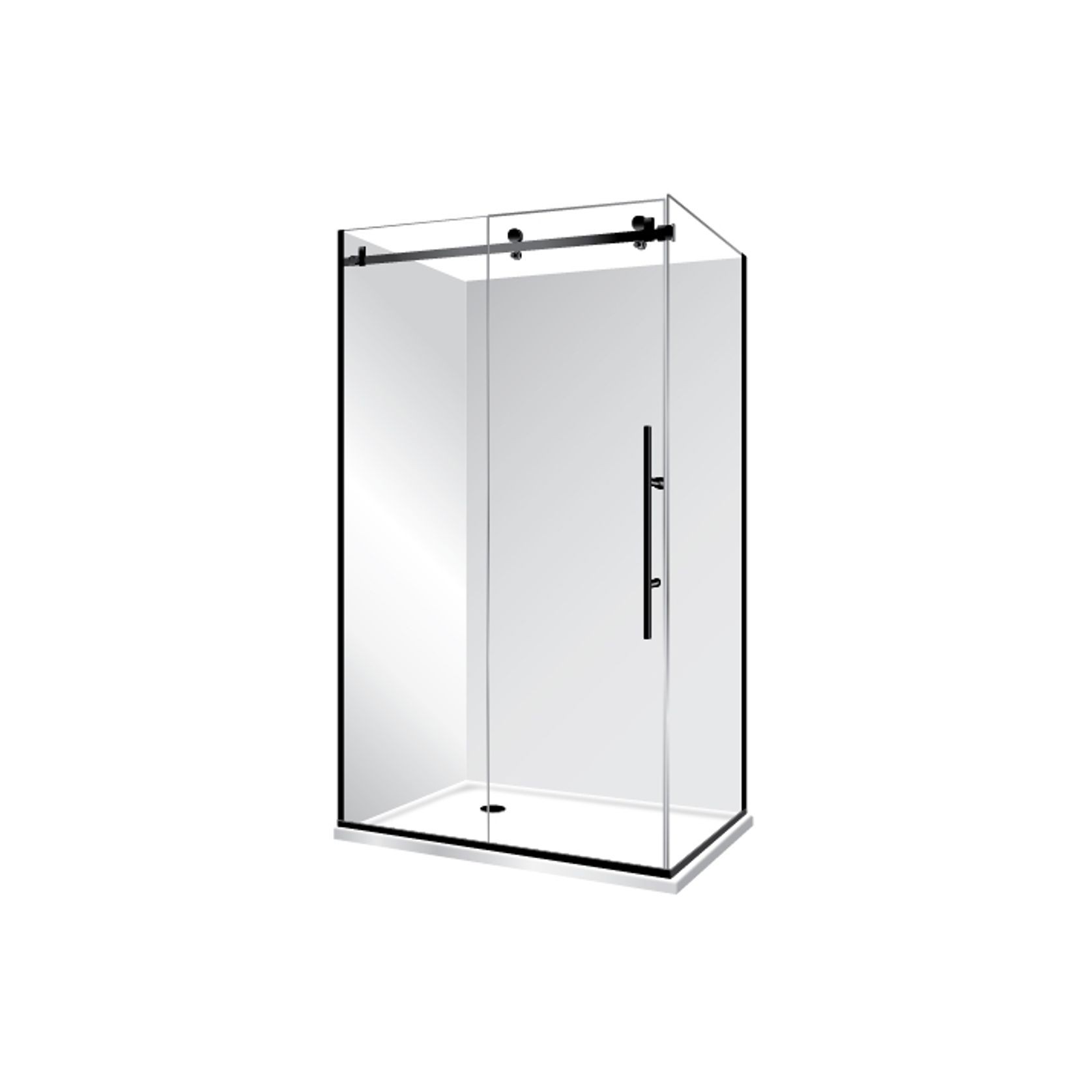 Premier Frameless 2 Sided Sliding Door Shower 1200×1000 gallery detail image