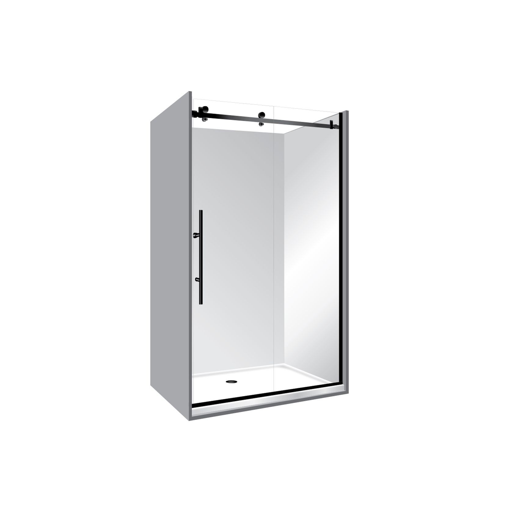 Premier Frameless Alcove Sliding Door Shower 900x1700x900 gallery detail image