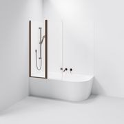 Premiere Double Panel Bath Screen | 550+450mm gallery detail image