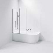 Premiere Double Panel Bath Screen | 550+450mm gallery detail image