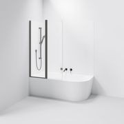 Premiere Double Panel Bath Screen | 550+450mm gallery detail image