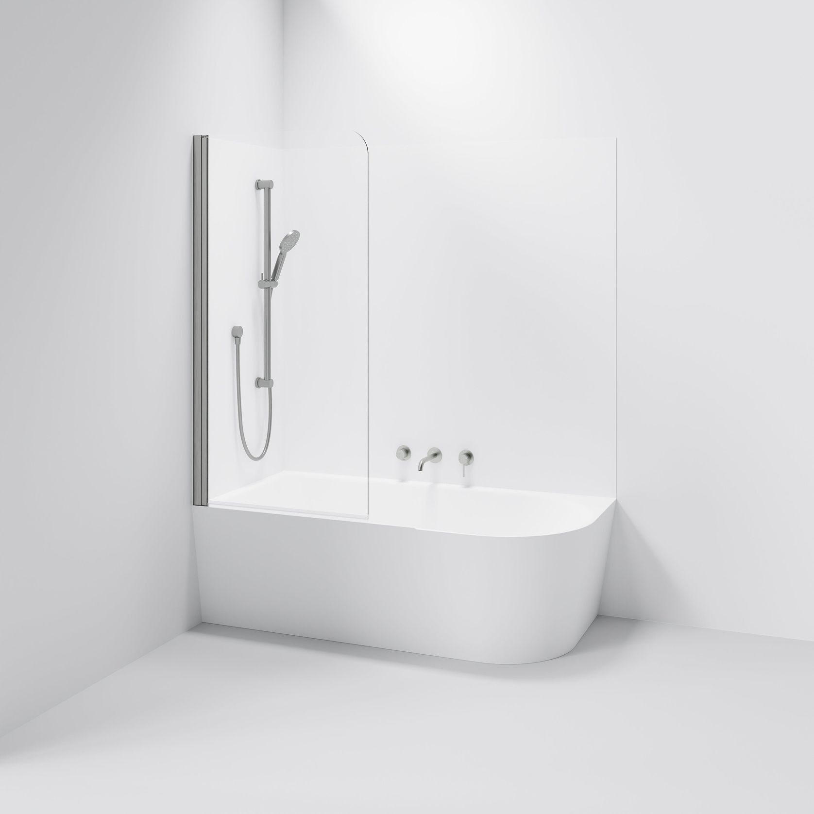 Premiere Single Bath Screen | 800mm gallery detail image