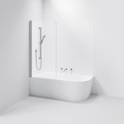 Premiere Single Bath Screen | 800mm gallery detail image