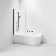 Premiere Single Bath Screen | 800mm gallery detail image