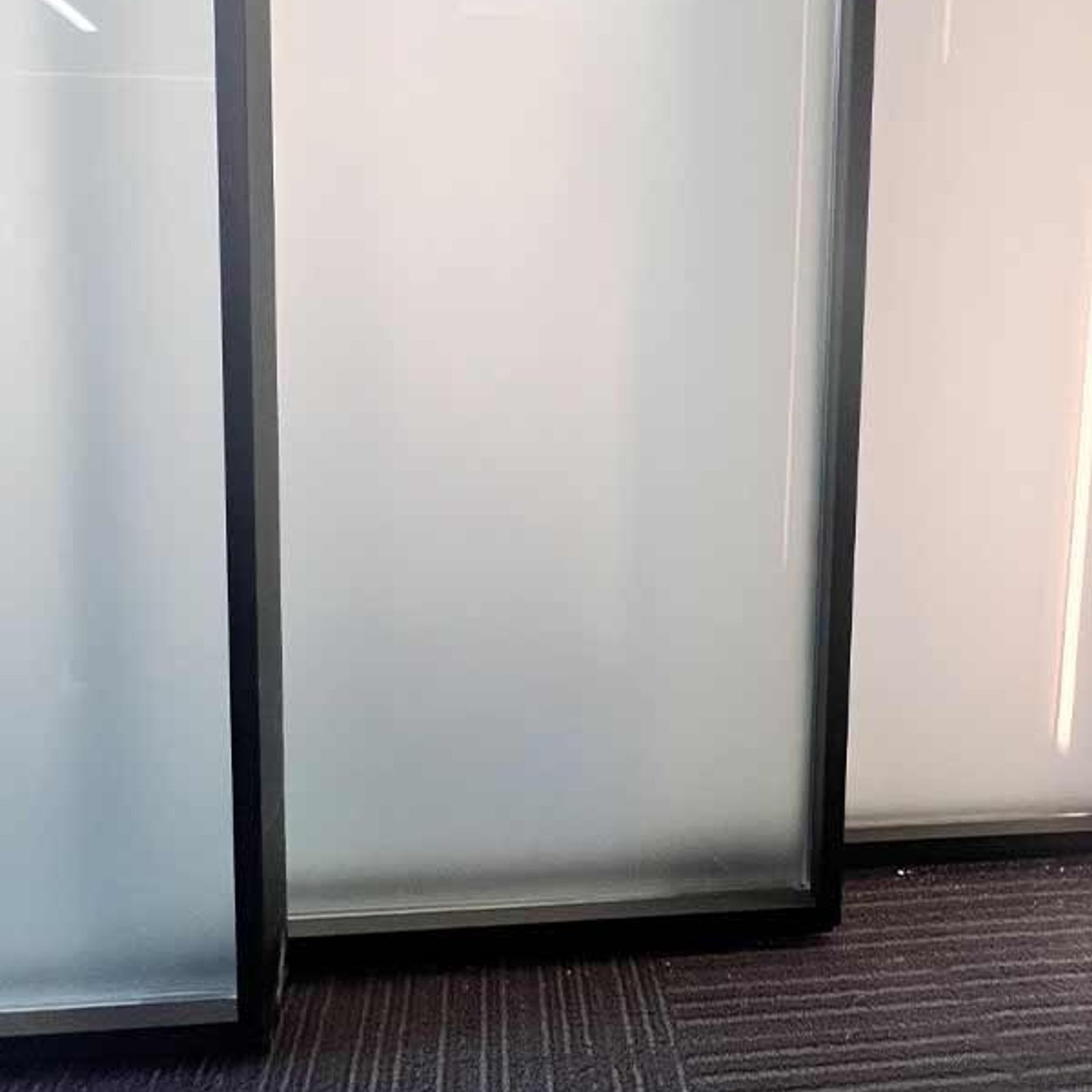 Premium Top Hung Bronze Glass Soft-stop Sliding Door gallery detail image