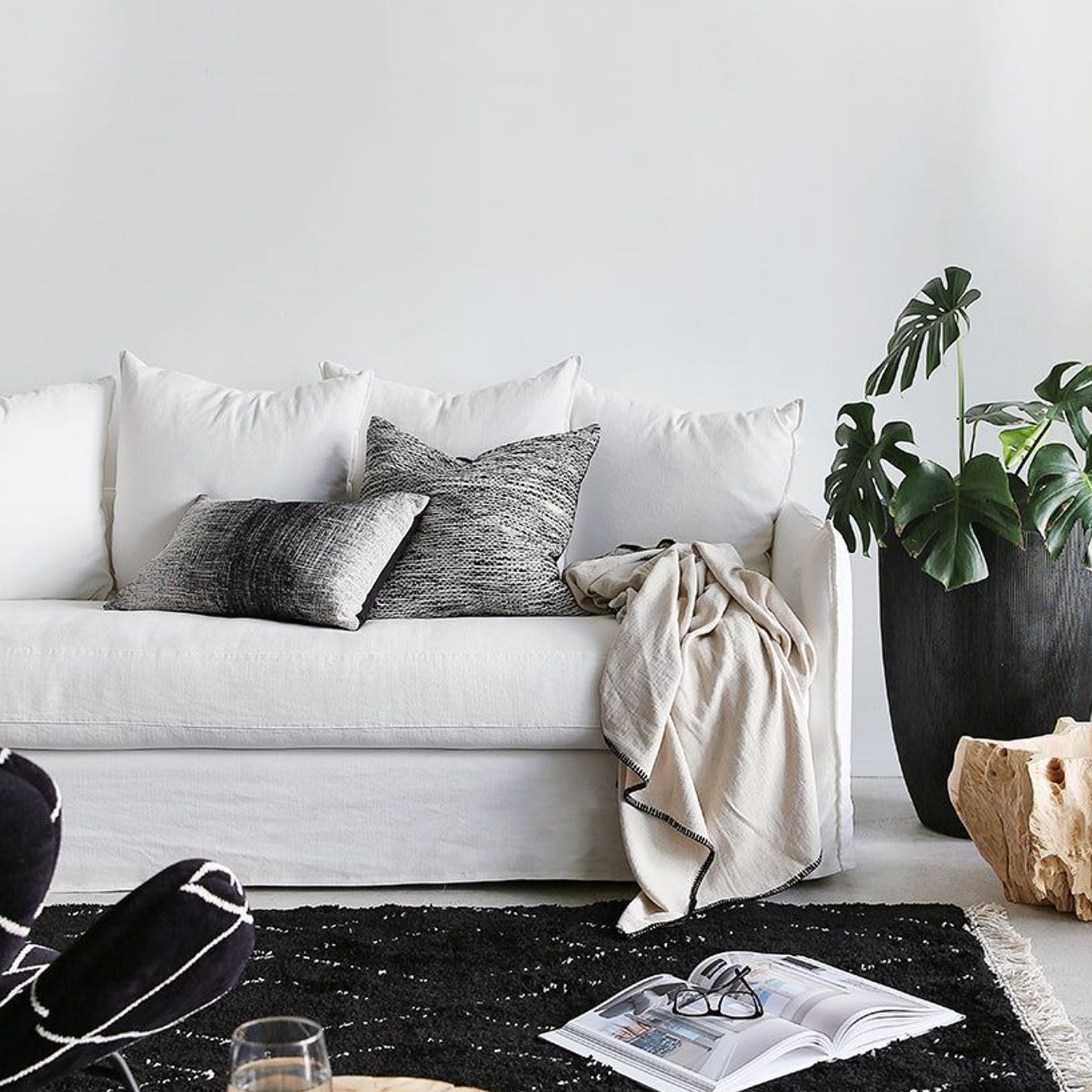 'Dream Weaver' Cushion  / Black gallery detail image