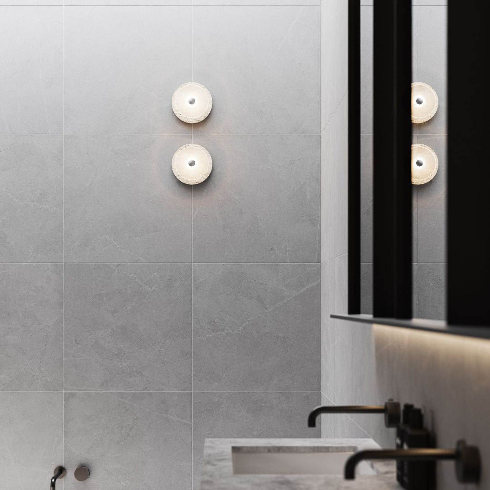 Coral Travertine Wall Light gallery detail image