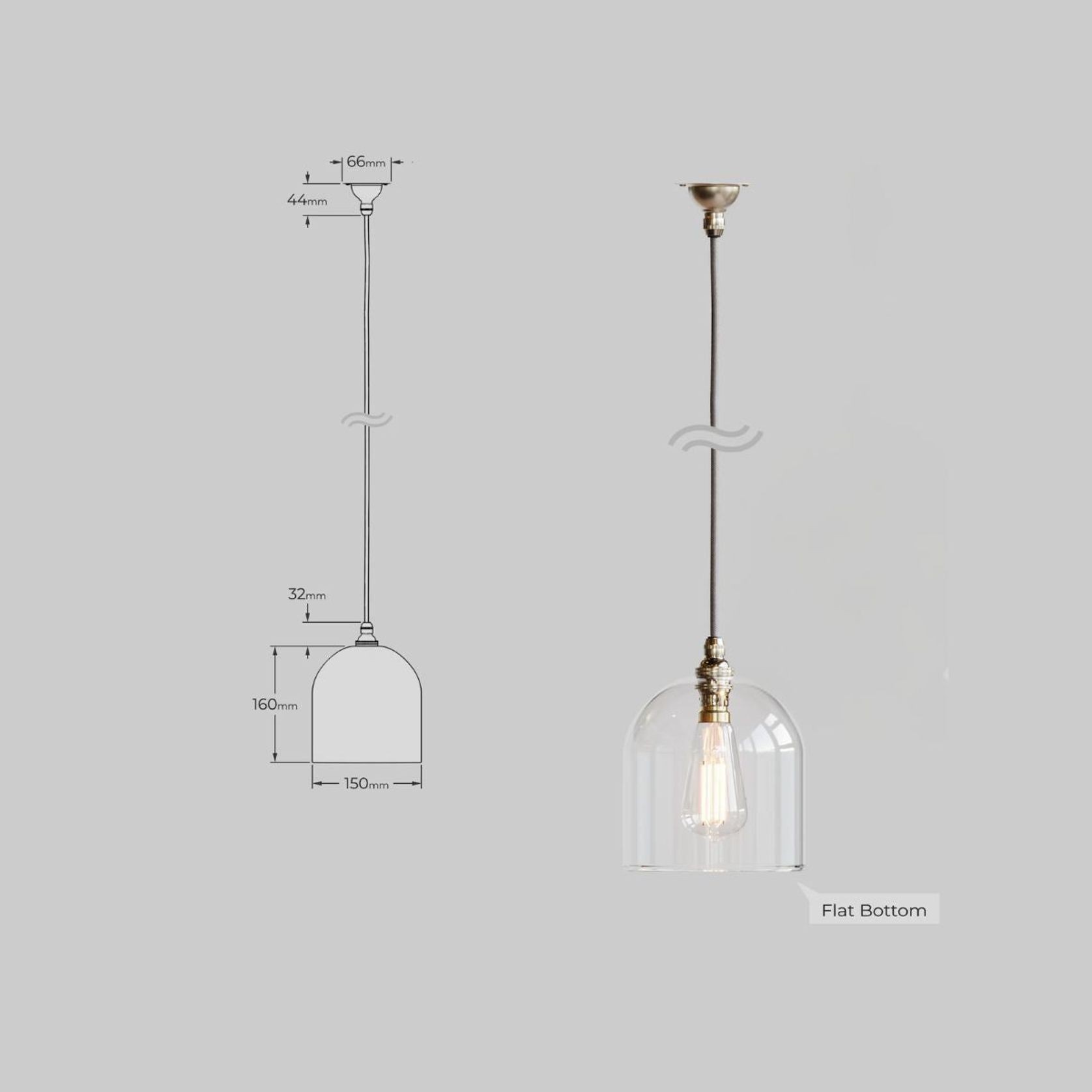 Frieda Coloured Glass Pendant gallery detail image