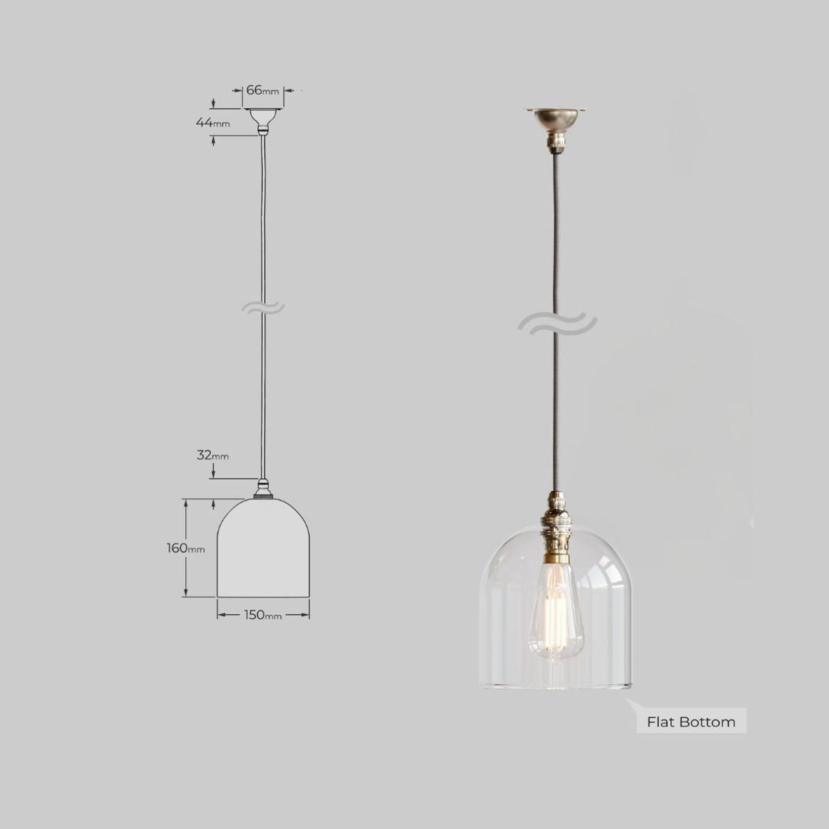 Frieda Coloured Glass Pendant gallery detail image