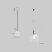 Frieda Glass Pendant - Clear gallery detail image