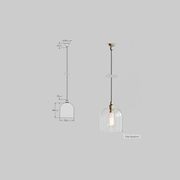 Frieda Glass Pendant - Clear gallery detail image